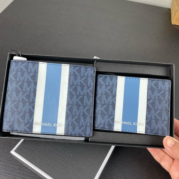 Michael Kors Men Gift 3in1 Wallet Box Set - Picture 1 of 5